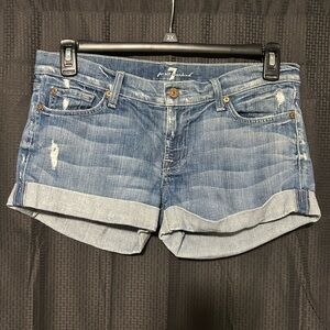 7 for All Mankind Jean Shorts Women’s Size 30 Inseam 3” Good Used Condition
